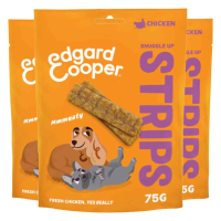 3X Edgard & Cooper Adult Strips Kip 75 gr