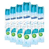 6X At Home Luchtverfrisser Spray Fris Katoenlinnen 400 ml