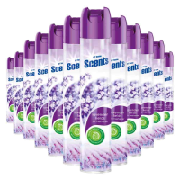 12X At Home Luchtverfrisser Spray Lavendel 400 ml