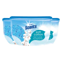 3X At Home Luchtverfrisser Gel Kristallen Fris Katoenlinnen 150 gr