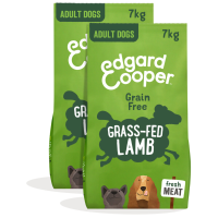 2X Edgard & Cooper Hondenvoer Droog Graslam 7 kg