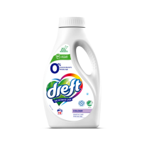 2+2 Gratis: Dreft Vloeibaar Wasmiddel 0% Gekleurde Was 19 Wasbeurten 988 ml