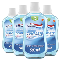 4X Aquafresh Mondwater Complete Care 500 ml