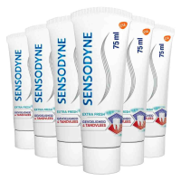 6X Sensodyne Tandpasta Gevoeligheid & Tandvlees Extra Fresh 75 ml