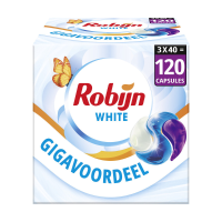 3X Robijn Wascapsules 3 in 1 Stralend Wit 40 stuks