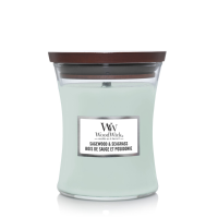 WoodWick Geurkaars Medium Sagewood & Seagrass 275 gr