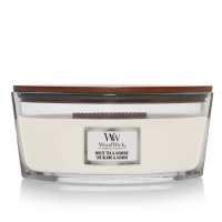 WoodWick Geurkaars Ellipse White Tea & Jasmine 454 gr
