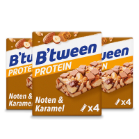 3X Hero B'tween Protein Noten & Karamel 4x24 gr