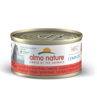 24X Almo Nature HFC Complete Kattenvoer Nat Zalm & Tonijn & Wortel 70 gr