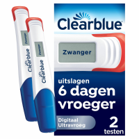 6X Clearblue Zwangerschapstest Ultravroeg Digitaal 2 stuks