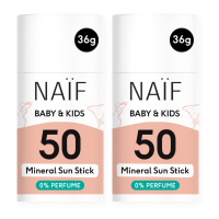 2X Naif Baby & Kids Sun Zonnebrand Stick SPF 50 36 gr