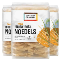 3X Fairtrade Original Bruine Rijst Noedels 225 gr