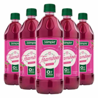 5X Slimpie Siroop Framboos 650 ml