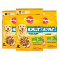 3X Pedigree Adult Hondenbrokken Kip 2,6 kg