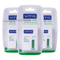 3X Vitis Waxed Dental Tape 50 meter