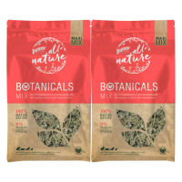 2X Bunny Nature Botanicals Konijnensnack Frambozenblad & Korenbloem 400 gr