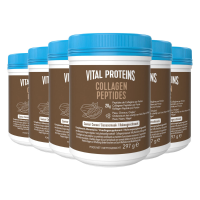 6X Vital Proteins Collagen Peptides Cacaosmaak 297 gr