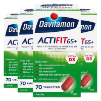 4X Davitamon Actifit 65+ 70 tabletten