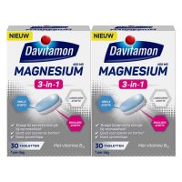 2X Davitamon Magnesium 3 in 1 30 tabletten