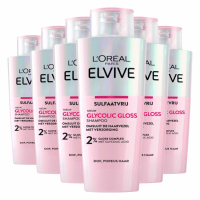 6X L'Oréal Shampoo Elvive Glycolic Gloss 200 ml