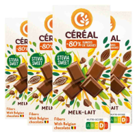 4X Céréal Chocolade Tablet Melk Chocolade 85 gr