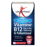 2X Lucovitaal Vitamine B12 & Foliumzuur 60 smelttabletten