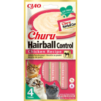 12X Inaba Ciao Churu Kat Haarbal Control Kip 56 gr