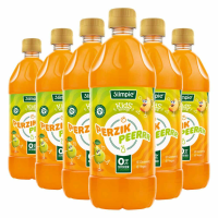 6X Slimpie Siroop Kids Perzik Peerrr 580 ml