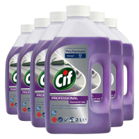6X Cif Professional 2 in 1 Desinfecterende Keukenreiniger Pro Formula 2 liter