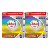 2X Robijn Professional Wasmiddel Poeder Gekleurde Was 180 Wasbeurten Pro Formula 8 kg