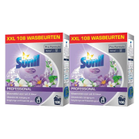 2X Sunil Professional Wasmiddel Poeder Lavendel & Chinese Bloesem   108 Wasbeurten Pro Formula 7,56 kg