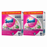 2X Sunil Professional Wasmiddel Poeder Tropische Bloemen & Ylang Ylang   108 Wasbeurten Pro Formula 7,56 kg