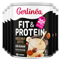 6X Gerlinea Fit & Protein Hazelnut Latte 340 gr
