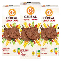 3X Céréal Koekjes Quinoa Cacao 132 gr