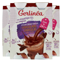 3X Gerlinea Mijn Maaltijd Afslank Drink Chocolade 4 x 236 ml