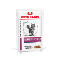 48X Royal Canin Kattenvoer Nat Renal Kip 85 gr