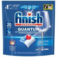 1+1 Gratis: Finish Quantum Vaatwastabletten Regular 20 stuks
