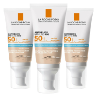 3X La Roche Posay Anthelios Uvmune Getinte Hydraterende Crème SPF 50 50 ml