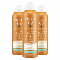 3X Vichy Capital Soleil Hydraterende Zonnebrand Mist SPF50 50 ml