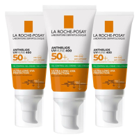 3X La Roche Posay Anthelios Dry Touch Anti glim Zonnebrand SPF 50+ Gezicht 50 ml