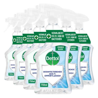 6X Dettol Desinfecterende Multi Oppervlakken Spray 750 ml