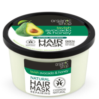 1+1 Gratis: Organic Shop Haarmasker Avocado & Honey 250 ml
