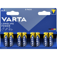 20X Varta Longlife Power Alkaline Batterijen AA 8 stuks