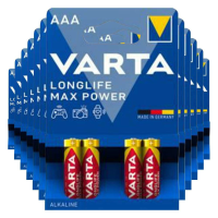 12X Varta Longlife Max Power Alkaline Batterijen AAA 4 stuks