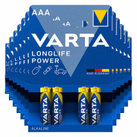 12X Varta Longlife Power Alkaline Batterijen AAA 4 stuks
