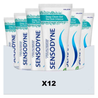 12X Sensodyne Tandpasta Deep Clean Gel 75 ml