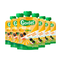 6X Goodies Knijpfruit Smoothie Abrikoos & Appel 100 gr