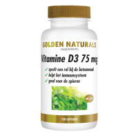 2X Golden Naturals Vitamine D3 75mcg 120 softgels