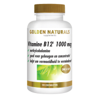 Golden Naturals Vitamine B12 1000mcg Vegan 100 zuigtabletten