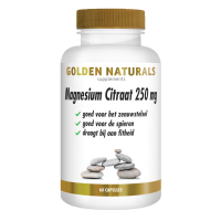 2X Golden Naturals Magnesium Citraat 250mg 60 vegacapsules